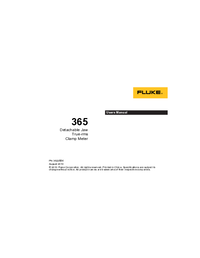 Thumbnail of document Manual - 365 Detachable Jaw True-RMS AC/DC Clamp Meter